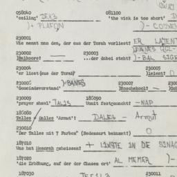 Western questionnaire, answ...