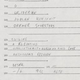 Eastern questionnaire, answ...
