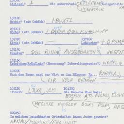 Western questionnaire, answ...