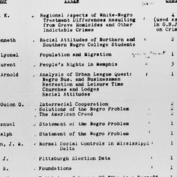 Carnegie-Myrdal Study, Inci...