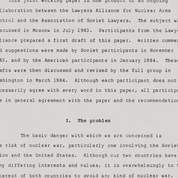 Avoiding Nuclear War