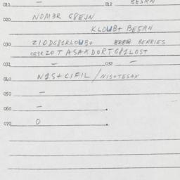 Eastern questionnaire, answ...