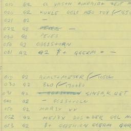 Eastern questionnaire, answ...