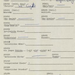 Western questionnaire, answ...