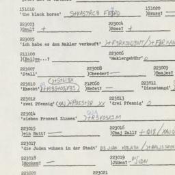 Western questionnaire, answ...