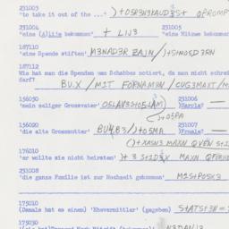 Western questionnaire, answ...