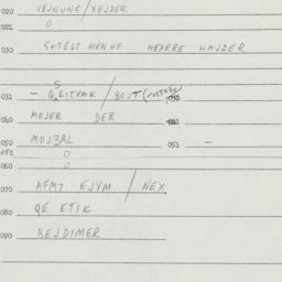 Eastern questionnaire, answ...