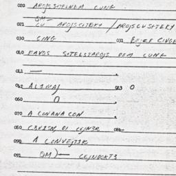 Eastern questionnaire, answ...