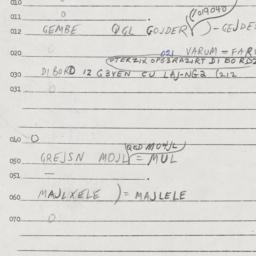Eastern questionnaire, answ...