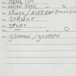Eastern questionnaire, answ...