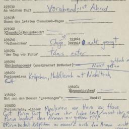 Western questionnaire, answ...