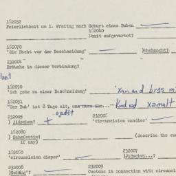 Western questionnaire, answ...