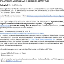 Announcements, 2017-05-02. ...