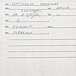 Eastern questionnaire, answ...