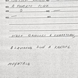 Eastern questionnaire, answ...