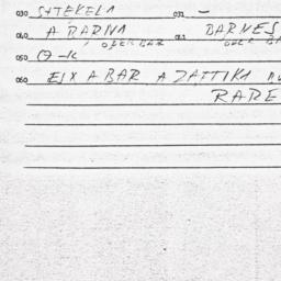 Eastern questionnaire, answ...