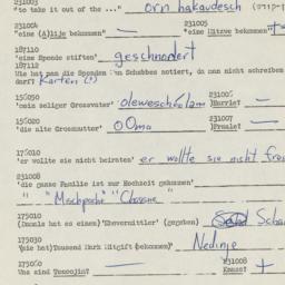 Western questionnaire, answ...