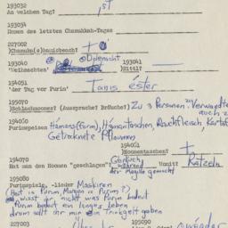 Western questionnaire, answ...