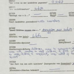 Western questionnaire, answ...