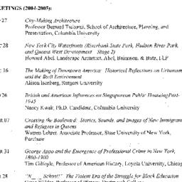 Schedules, City, seminar 45...