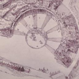 Aerial perspective drawing.