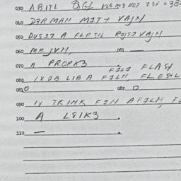 Eastern questionnaire, answ...