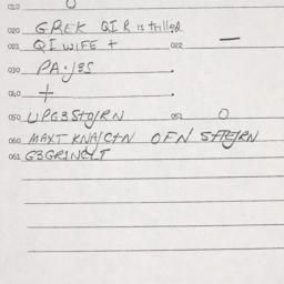 Eastern questionnaire, answ...