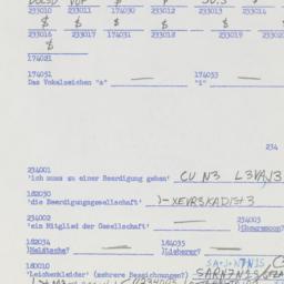 Western questionnaire, answ...