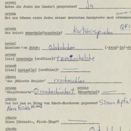 Western questionnaire, answ...
