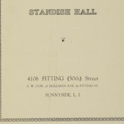 Standish Hall, 4106 Fitting...