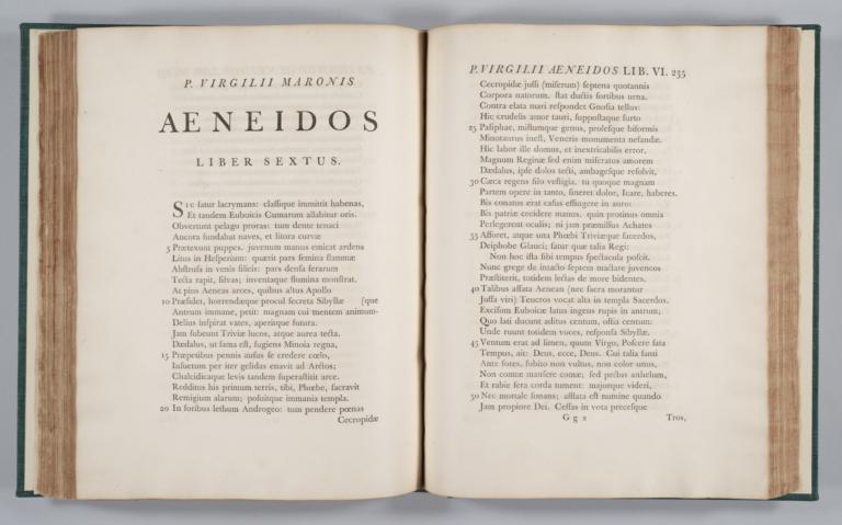 Pages 234 and 235 (folios Gg1v-gg2r). Aeneidos. Liber Sextus