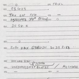 Eastern questionnaire, answ...