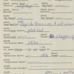 Western questionnaire, answ...