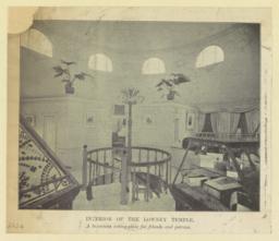 Interior of the Lowney Temple. A luxurious resting-place for friends and patrons