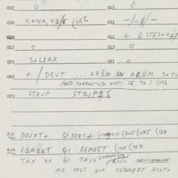 Eastern questionnaire, answ...