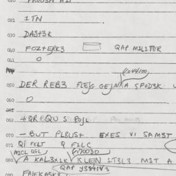 Eastern questionnaire, answ...