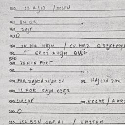 Eastern questionnaire, answ...