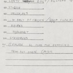 Eastern questionnaire, answ...