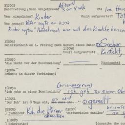Western questionnaire, answ...
