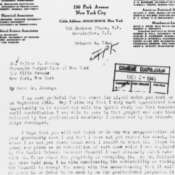 Letter from Donald Young to...