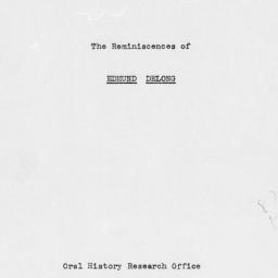 Reminiscences of Edmund S. ...