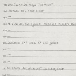 Eastern questionnaire, answ...