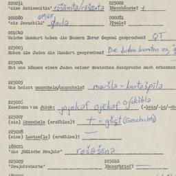 Western questionnaire, answ...