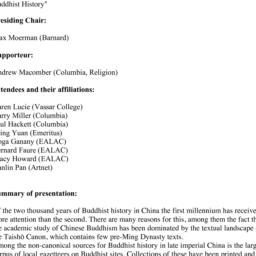 Minutes, 2013-12-13. Buddhi...