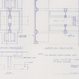 Wall sconce elevations, plan