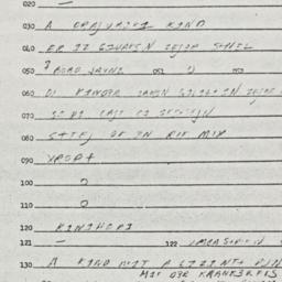 Eastern questionnaire, answ...