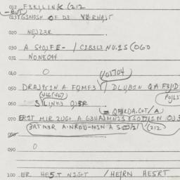 Eastern questionnaire, answ...