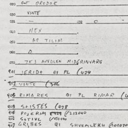 Eastern questionnaire, answ...