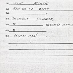 Eastern questionnaire, answ...