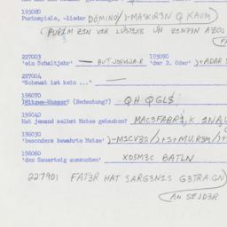 Western questionnaire, answ...
